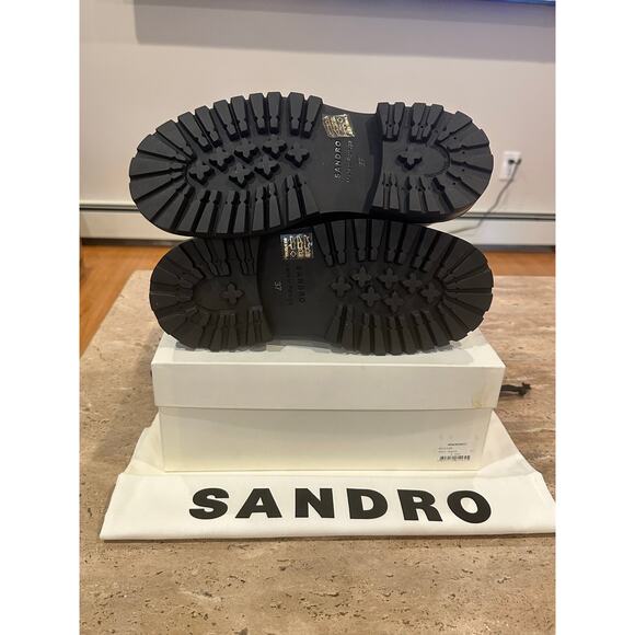 Sandro Green and Black Ankle Boots - Picture 9 of 10